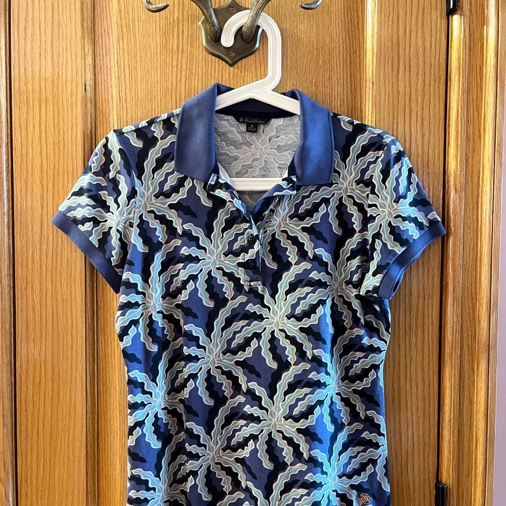 $125 Brooks Brothers Women's Ladies' Summer Polo Golf Short Sleeve Shirt Medium